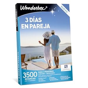WONDERBOX – Caja Regalo – 3 días en Pareja – 2 Noches con desayunos para Disfrutar en Pareja Entre 3500 estancias en España y Europa