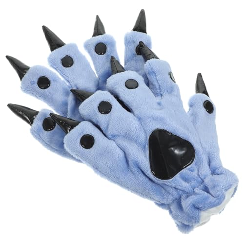 Guantes de dinosaurio acolchados para proteger del frío en fiestas infantiles