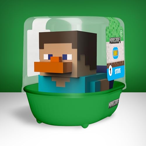 tubbz first edition steve collectible vinyl rubber duck figure - official minecraft merchandise - tv movies amp video games