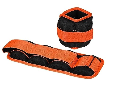 SPANCO Ankle/Wrist Weight 5 Kg. (2.5 KG x 2) | Resistance Exercise | Resistance Bands | Wrist Ankle | Fitness Band | Workout Equipment (Color : Black & Orange) (B0CFJL5WPF) Amazon Price History, Amazon Price Tracker