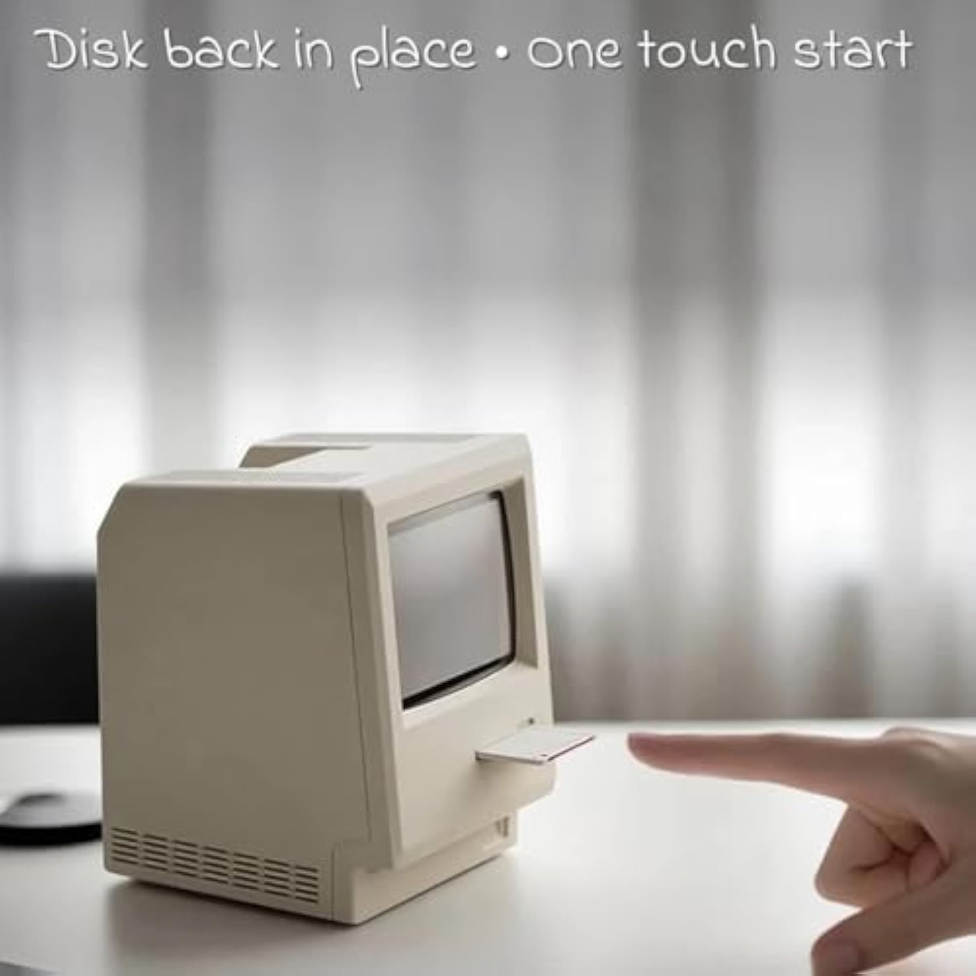 Retro Pixel Alarm Clock, USB Desk Clock with Adjustable Brightness