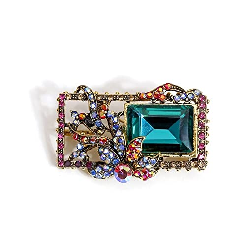 Broche en cristal pour femmes au design géométrique et finitions haute joaillerie