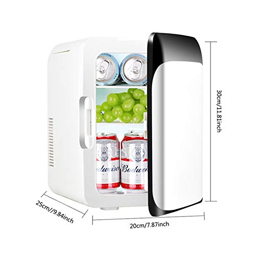 JTJxop Mini Fridge 10 Liter/12 Can AC/DC Portable Thermoelectric Cooler