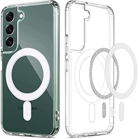 LANDEE Magnetic Case for Samsung Galaxy S22 with Mag-Safe Wireless Charging Clear Cover