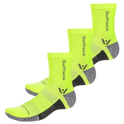 Image of Swiftwick- FLITE XT FIVE Running & Golf Socks, Fitness, Ultimate Stability, Non-Slip Crew Socks