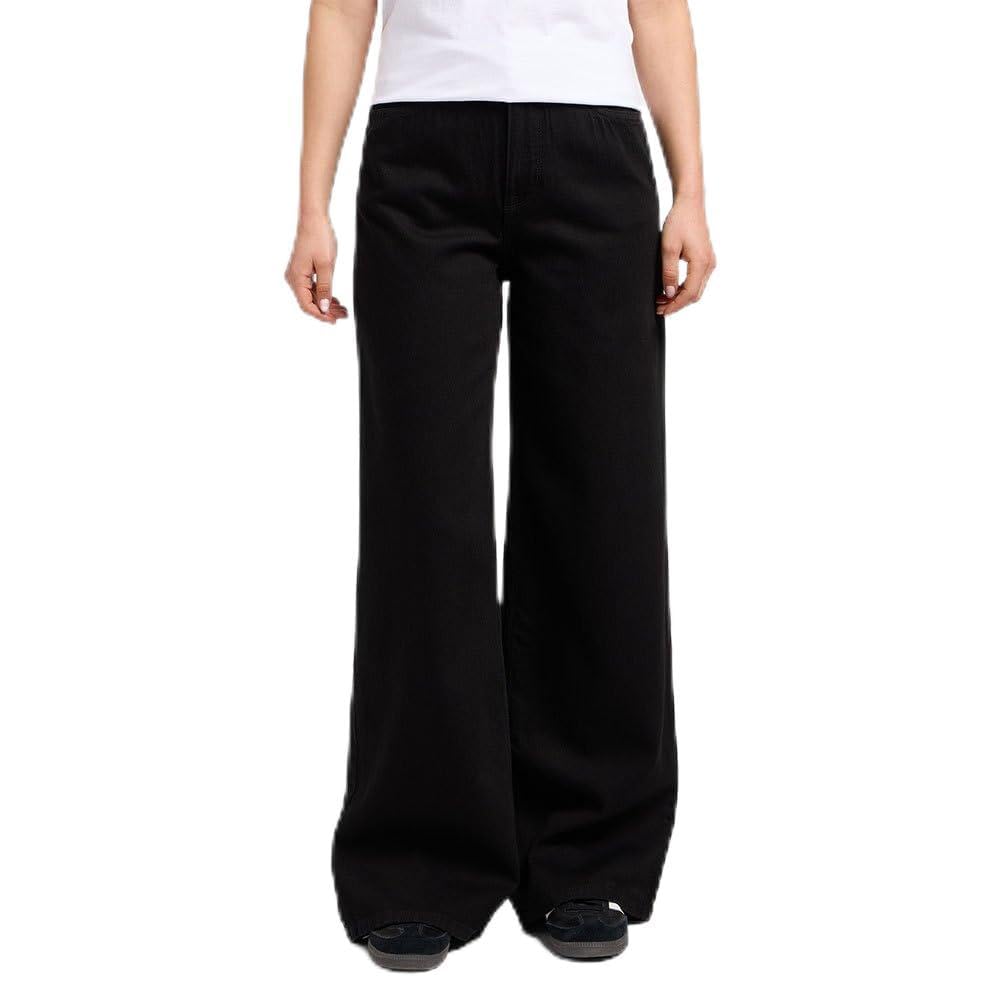 Lee Women's Stella A Line Jeans, Clean Black, 31W x 29L