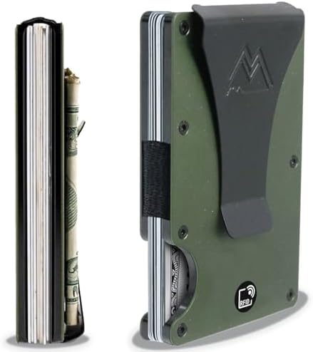 Mountain Voyage Minimalist Wallet for Men & Women with Money Clip...