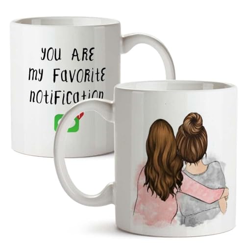 Image of Funny Bestie with Friendship Quotes Printed 325 ml Ceramic Coffee Mug /Tea Cup Gift for Girls, Best Friends, Sister Mom, Wife, Girlfriend 325 ml (Best Friend-2)