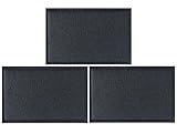 JAVD CYPS 3Pack Solid Black Flag Tactical Patch - Pure Color Pride Flag for Hats, Bags, Jackets, Clothes - Team Military Patch