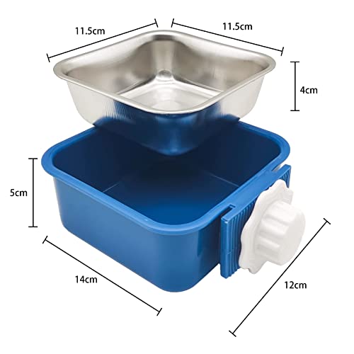 Ciotole da Appendere per Animali Domestici, 2 in 1...