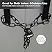Heavy Duty Chain Lock,Security Chain Hardened 8mm Thick with Weather-Resistant Keyed Padlock, Perfect for Indoor Outdoor Motorcycles, Bikes,Generator, Gates,Fence,Furniture (47 inch Chain+Lock)