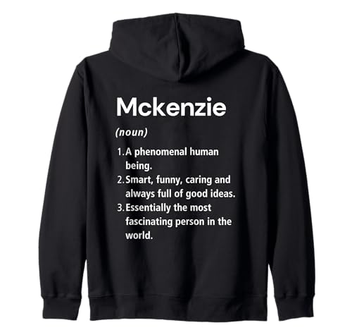 Mckenzie Definición de nombre Diccionario divertido Sudadera con Capucha