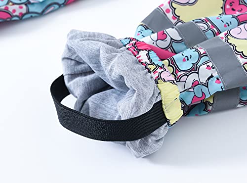 Kids Waterproof Rain Pants Toddler Boys Girls Lightweight Reusable Mud Dirty Proof Pants (Hot Pink-B, 2-3 Years)4