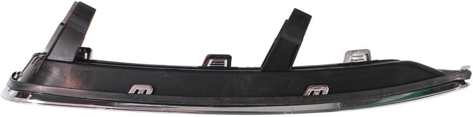 KarParts360 For Chrysler 300 2011 2012 2013 2014 Fog Light Cover Driver Side | Front | Black And Chrome | Replacement For CH1038127 | 68127945AB