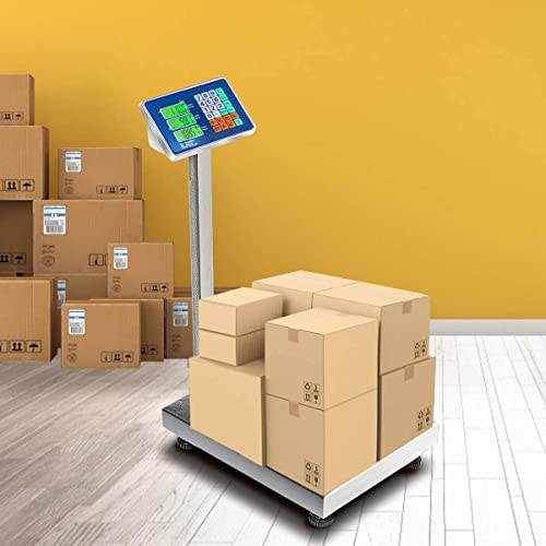 Báscula postal plegable FANTASK 660 lbs con pantalla LCD digital miniatura 2
