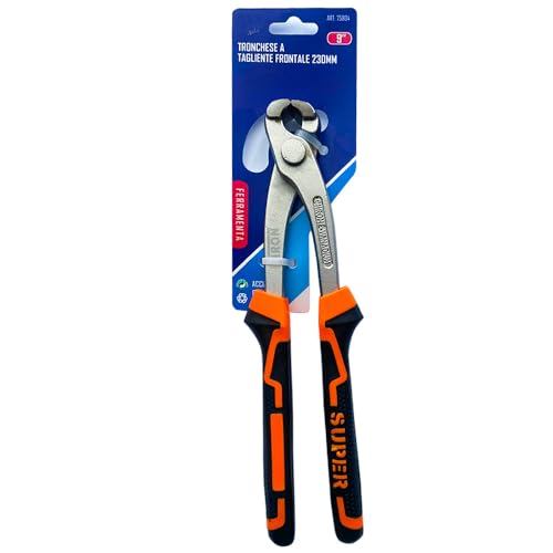 Tenazas para ferreteros tamaño 9' 230 mm Tenazas para cementistas Tenazas de trabajo profesionales acero al cromo-vanadio tipo fuerte mango de goma antideslizante pinza para ferreteros y cementistas