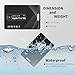 SmartCard Wallet Tracker Card Compatible with Apple Find My App(iOS Only), Rechargeable Item Finder Card for Wallet Luggage Key Passport Tracker with Chain Hole