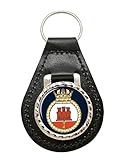 Giftshop UK Gibraltar Patrol Boot Geschwader, Königliche Marine Leder Schlüsselanhänger