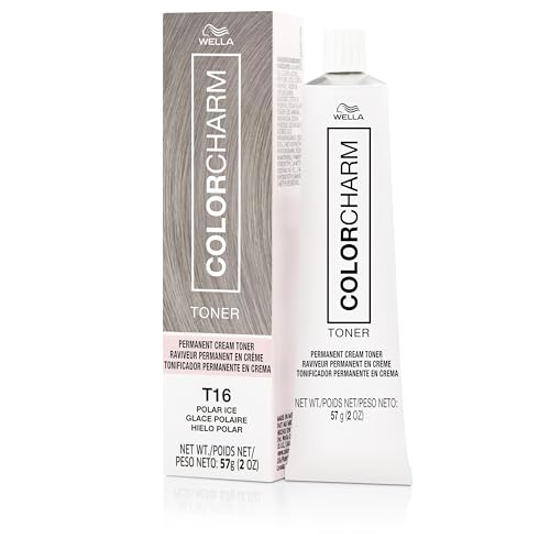 COLORCHARM Permanent Crème Toner| Free of Animal-Derivied Ingredients| Parabens Free| Gluten Free| T16 Polar Ice| 2 Fl Oz