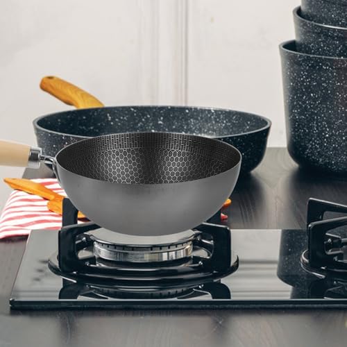 Wok de acero inoxidable honeycomb 20 cm miniatura 4