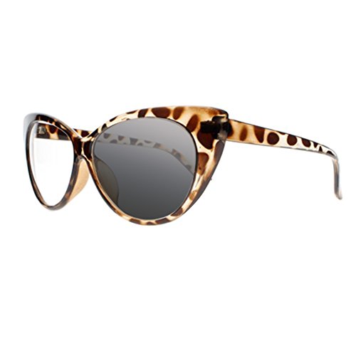 Retro Vintage Transition Photochromi Cat Eye Reading Glasses UV400 Sunglasses