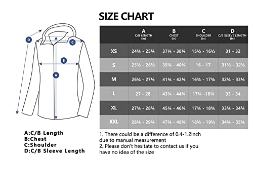 Little Donkey Andy Women's Hooded Polar Fleece Jackets For Hiking Travel Casual Warm Windproof Winter Deep Blue Heather S #TOP6
