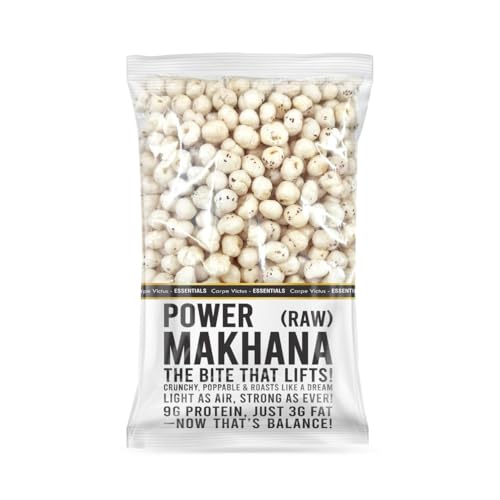 Image of Carpe Victus - Raw Plain Phool Makhana-100 gms, Fresh Fox Nuts, Ready to Cook Foxnuts, Raw Popped Lotus Seeds Makhanas, Healthy Snacks