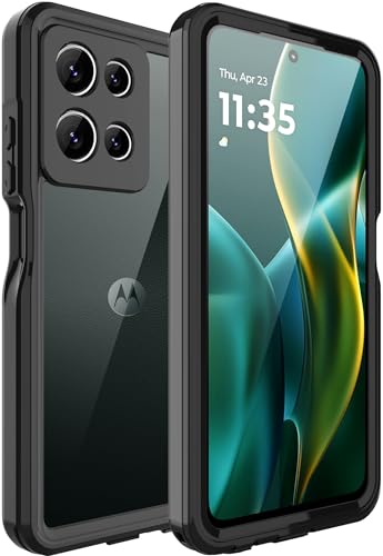 Makbstpect for Moto G 5G 2025 Case Waterproof, Built-in Screen Protector, Rugged Full Body Dustproof Shockproof Protective Cover for Moto G 5G, Black