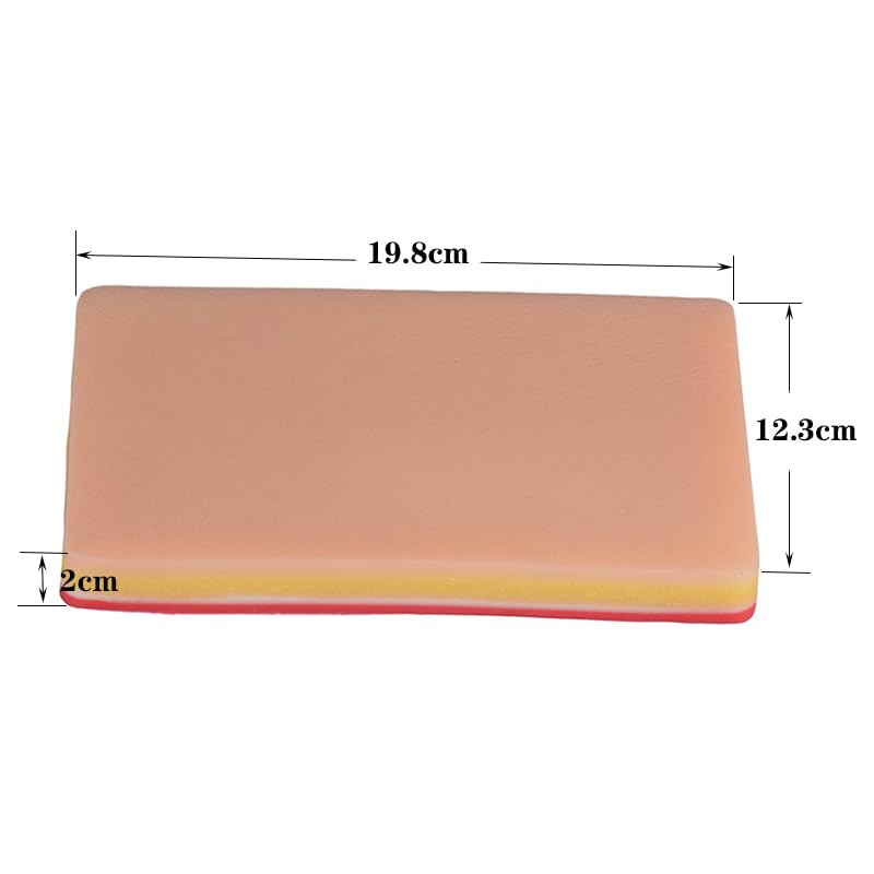 Miniatura 5 de Almohadilla de sutura avanzada de 5 capas con dispositivo de gancho y bucle para práctica - Ligero