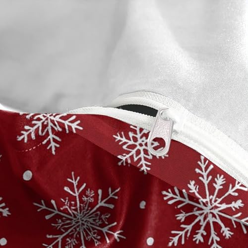 Housse de couette flocons de neige microfibre hypoallergénique douce - 8