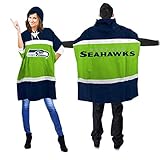 NFL Seattle Seahawks Hoodie Poncho, 70.5 x 32-Inch, Lime Green