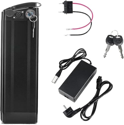 Ebike Batterie 48V 25Ah 30Ah 35Ah, Ebike Akku 48V eingebauter BMS mit Ladegerät wasserdichter PVC-Akku Lithium-Ionen-Batterie für 1000W 800W 500W 200W Elektrofahrrad 48V 35Ah,3