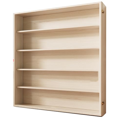 Vitrina acrílica de varios niveles para colgar en la pared, organizador de 38 niveles para coleccionables, hogar y oficina, almacenamiento elegante para adornos y decoración de dormitorio