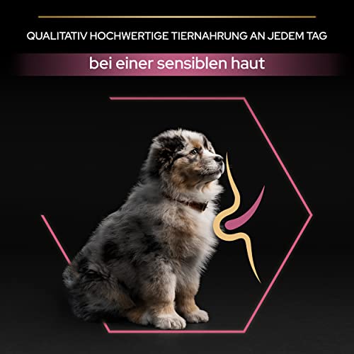 Pro Plan Medium Puppy Sensitive Skin, Welpenfutter trocken, reich an Lachs, 1er Pack (1 x 12 kg)