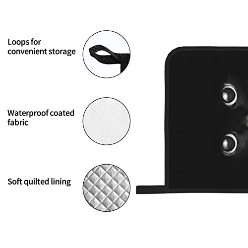 Msguide Cute Black Cat Face Oven Mitts And Pot Holders Sets, Heat Resistant 4 Pcs For Safe Bbq Cooking Baking Grilling #TOP4