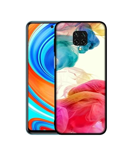 Image of Colored Smoke Design Premium 2D Printed Metal Back Case Cover for Mi Redmi Note 9 Pro /Note 9 Pro Max /Poco M2 Pro