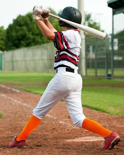 Image of Panitay 2 Pairs Over The Knee Baseball Socks High Football Softball Socks Sport Extra Long for Boys Girls Youth Women Men