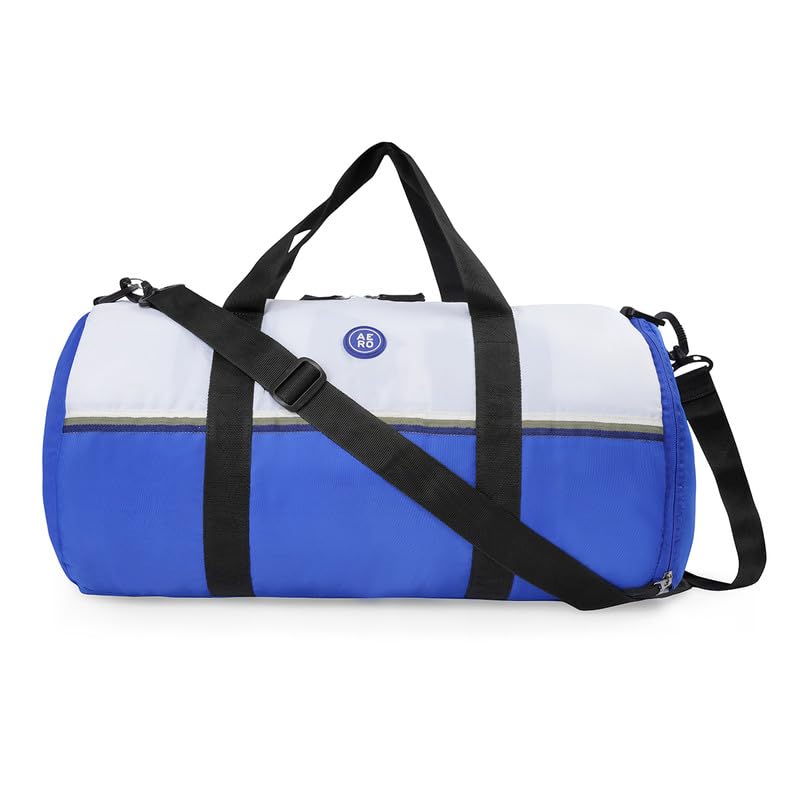 Image of Aeropostale Duo Unisex Polyester 38L Gym Bag Duffel - White