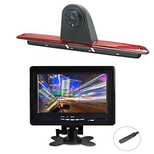Image of Brake Light Reversing Backup Camera Kit with 7'' TFT LCD Monitor for 2007-2018 Mercedes Benz Sprinter /Dodge Sprinter /VW C Rafter Vans Parking Safety