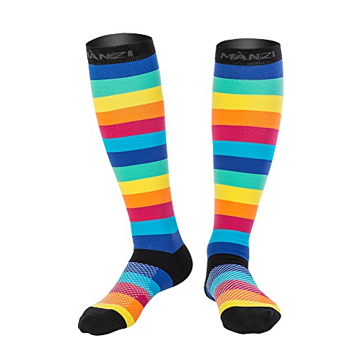 Kompressionsstrümpfe zur Leistungssteigerung,Ausdauer, Blutzirkulation und Erholung, für Flüge, Reisen, Krankenschwestern,Athleten,
