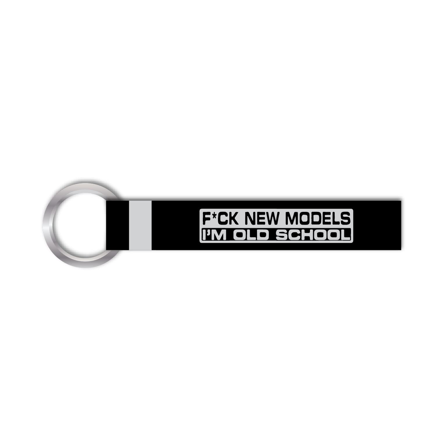 1 Pcs Fuck New Models I'm Old School Lanyard Keychain Holder Compatible For All Bikes Rider Travelers Boys Girls Keychains Tag Holder Multicolor (6 x 1 Inch) | fabric
