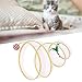 ShengQuanHao 2X Cat Tunnel Tube Pet Interactive Toy with Feather Toy Playing Tent for Dogs Kitten Puppy Small Animals