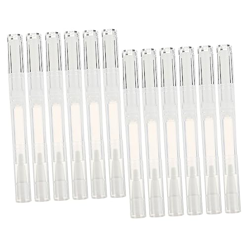 UKCOCO 15Piezas Bolígrafos Vacíos para Cosméticos Tubos Transparentes para Aceite de Uñas y Brillo de Labios Aplicadores Prueba de Fugas Accesorios de Manicura y Maquillaje