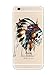 iPhone 6 Case, DECO FAIRY® Protective Case Bumper[Scratch-Resistant] [Perfect Fit] Ultra Slim Translucent Silicone Clear Case Gel Cover for Apple iPhone 6 (Native Indian Skull)