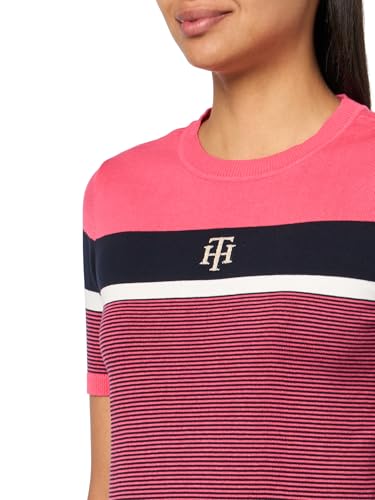 Image of Tommy Hilfiger Womens Short Sleeve Sweater