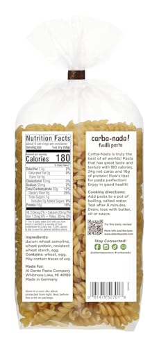 Al Dente Carba-Nada Fusilli