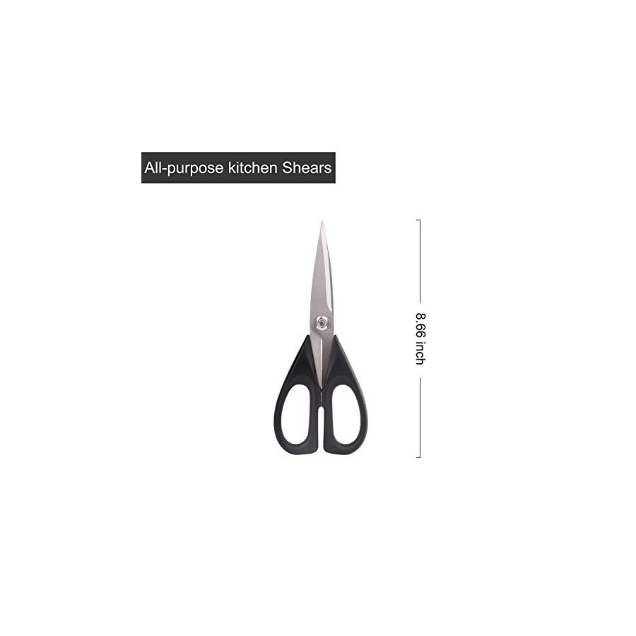 McCook-MC39-14-Pieces-Full-Tang-Triple-Rivet-Kitchen-Knife-Block-Set-with-Built-in-Sharpener-and-Kitchen-Scissor-Black McCook MC39 14 Pieces Full Tang Triple Rivet Kitchen Knife Block Set with Built-in Sharpener and Kitchen Scissor, Black