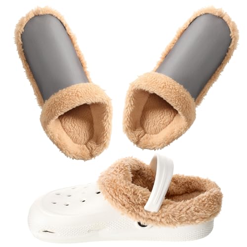 Chicingyou Warm Liner Removable And Washable Shoe Liners Holes Shoe Padding Shoes Boots Slippers Inner Bracket Warm Insole for Women Men 44-45 Size 260mm (Brown)