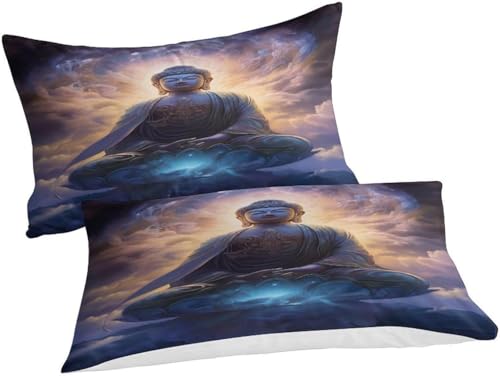 Linge de lit bouddha moderne en microfibre de haute qualité 3 pièces