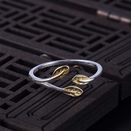 Anneaux S925 réglables chic | Bague éternité en argent de haute qualité - 5